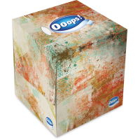 Ooops! Tissue in box, 54 pieces 3-ply, in 4 different designs