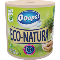 Ooops! Eco-Natura 2-ply 1 rolls, beige, recycled