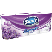 Sindy Lavender 8 rolls 3-ply